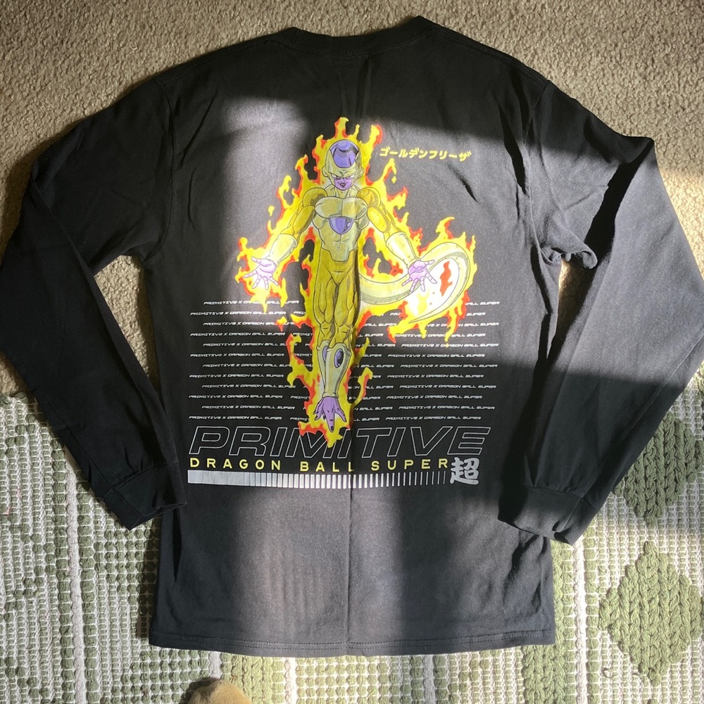 Primitive Dragon Ball Super Black Tee with Yellow Graphic